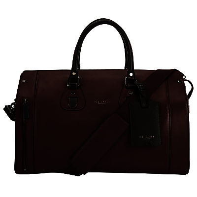 Ted Baker Megabag Leather Holdall Oxblood